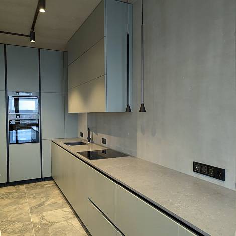 Quantra Quartz Кварцевый агломерат Hermes Grey 8058 Quantra Quartz