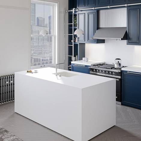 Quantra Quartz Кварцевый агломерат Snow White 2048 Quantra Quartz