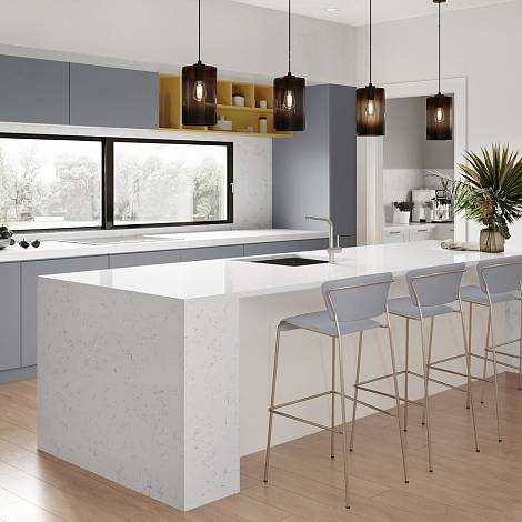 Quantra Quartz Кварцевый агломерат New Carrara 1673 Quantra Quartz