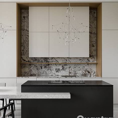 Quantra Quartz Кварцевый агломерат Arctic Breeze 7172 Quantra Quartz