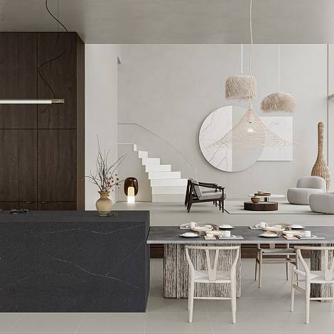 Quantra Quartz Кварцевый агломерат Marquina 4382 Quantra Quartz