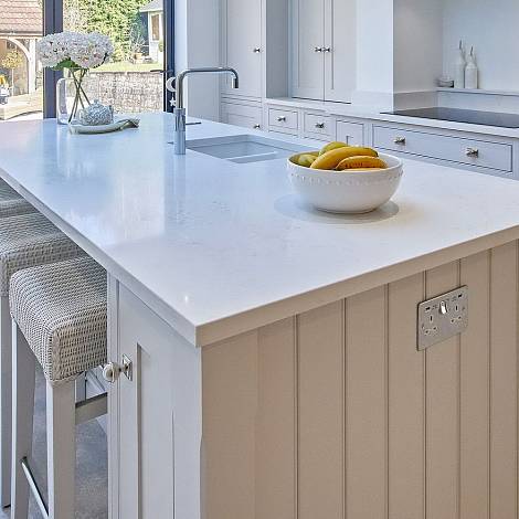 Quantra Quartz Кварцевый агломерат New Carrara 1673 Quantra Quartz