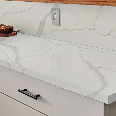 Quantra Quartz Кварцевый агломерат Calacatta Lucca 9010 Quantra Quartz