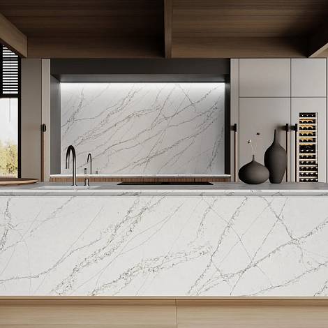 Quantra Quartz Кварцевый агломерат Swan Lake 9939 Quantra Quartz