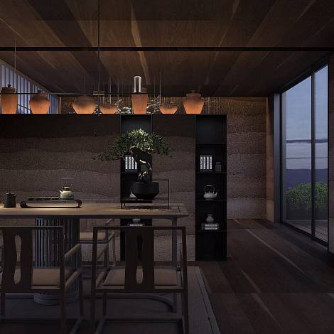 Гибкий камень Elrock Гибкая керамика Elrock GK113 Relic rammed earth gradient grey