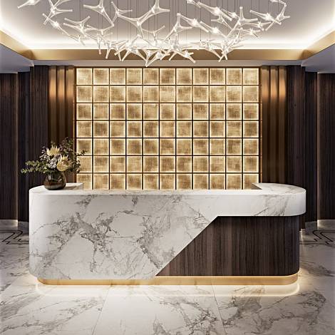 PRIMAX Кварцевый агломерат Primax Fresco 742 Calacatta Vento del Nord