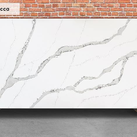 Quantra Quartz Кварцевый агломерат Calacatta Lucca 9010 Quantra Quartz