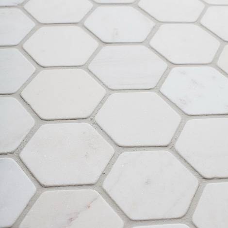 STARmosaic мраморная мозаика Мраморная мозаика Starmosaic Hex HEXAGON  VMw TUMBLED 64x74