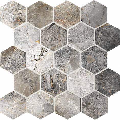 STARmosaic мраморная мозаика Мраморная мозаика Starmosaic Hex HEXAGON VLgP 64х74