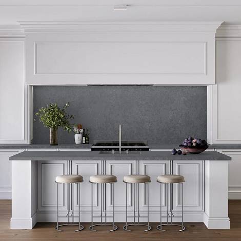 Quantra Quartz Кварцевый агломерат Hermes Grey 8058 Quantra Quartz