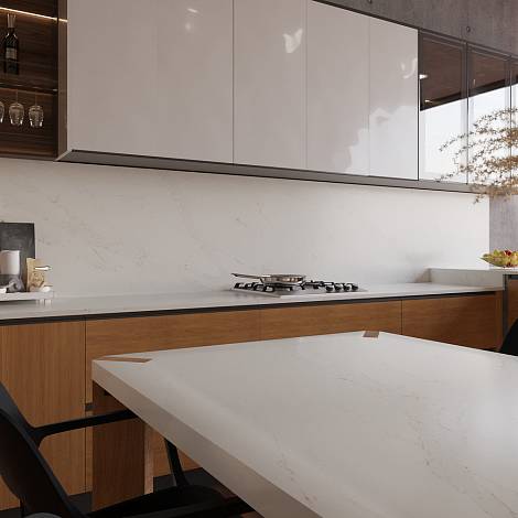 Vicostone Кварцевый агломерат Vicostone BQ8926 CALACATTA CALDIA