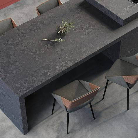 Quantra Quartz Кварцевый агломерат Hermes Grey 8058 Quantra Quartz