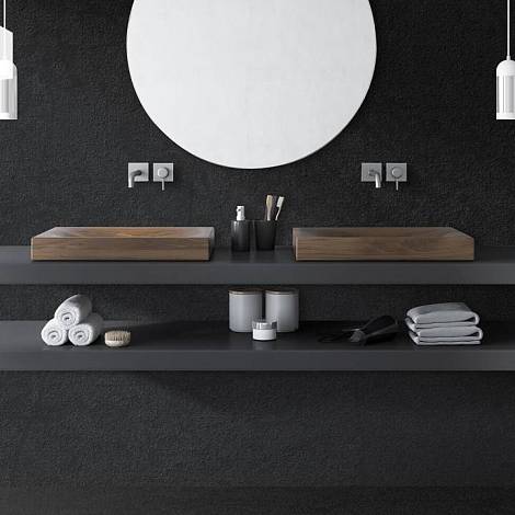 TECHGRES Керамогранит ABSOLUTE VOLCANIC BLACK TG3333 TECHGRES 20 мм