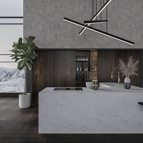 Quantra Quartz Кварцевый агломерат Astral Shower 9089 Quantra Quartz